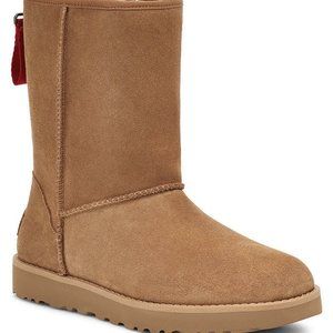 NEW UGG Classic Short Logo Zip Boots - Warm Winter Shoes